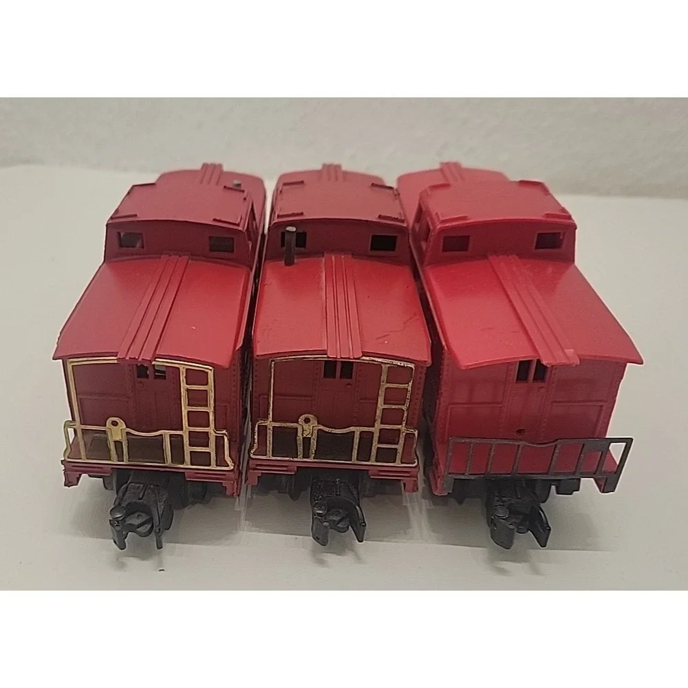 Lot 3 American Flyer 806 904 938 Red Caboose S Gauge Train Cars